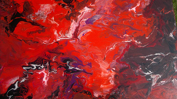 Aerial black/red study no 3